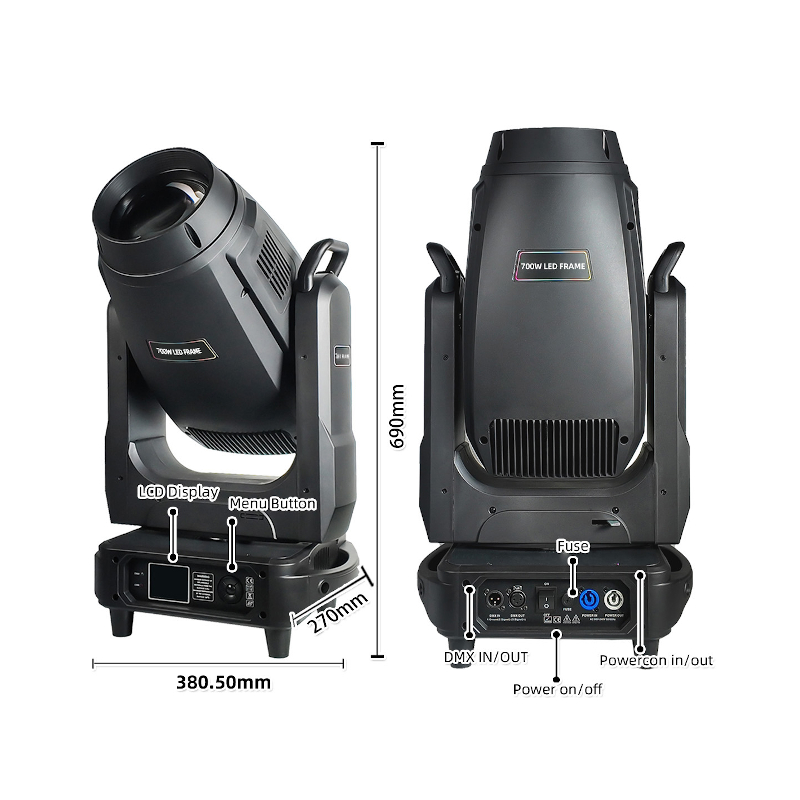 LEDムービングヘッド700w FRAME CMY+CTO