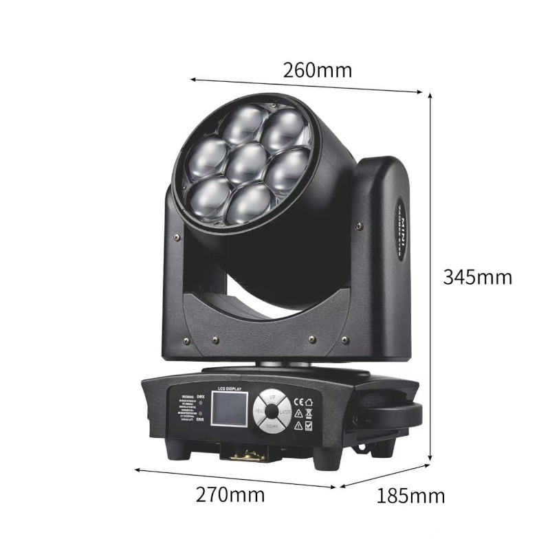 LEDムービングヘッドMINI 40w×7 4in1
